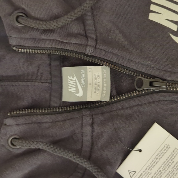 NIKE TRACK & FIELD WOMEN CASUAL FULL ZIP HOODIE SWEAT SWEATER - Picture 3 of 3